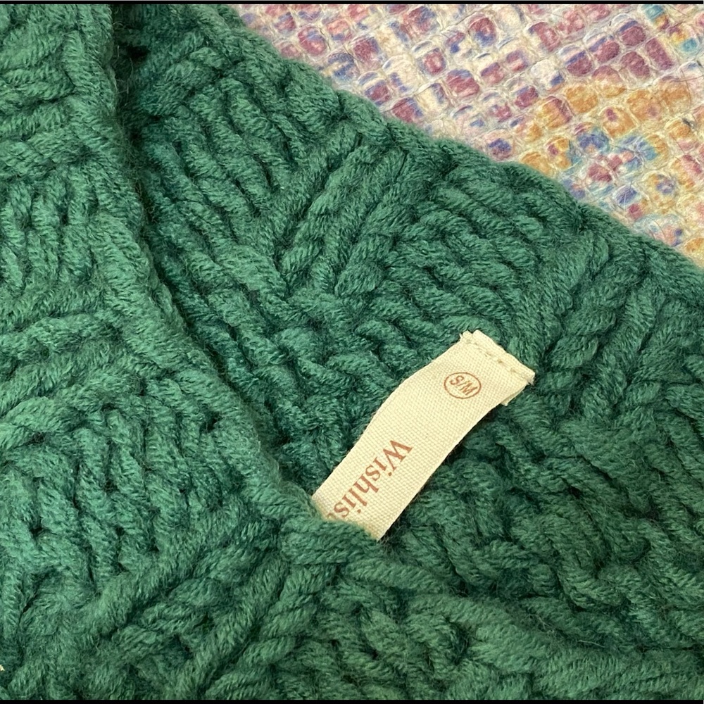 Vici Collection Green Follow Your Heart Sweater - Picture 3 of 6